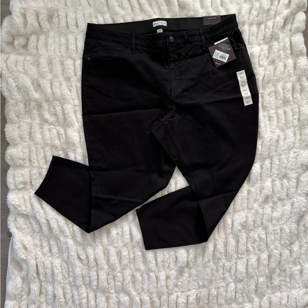 NWT Ava & Viv Black Skinny Jeans